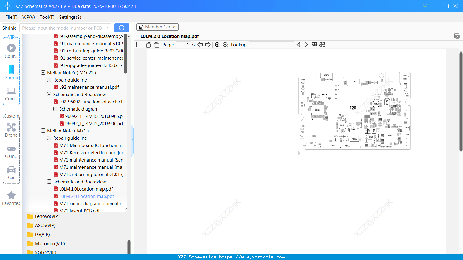 Meizu L0LM.2.0 Location Map